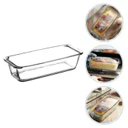 Tempered Glass Bakeware Loaf Salad Casserole Bread Baking Dish with Lid