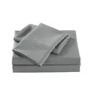 Royal Comfort Bedding Sheet Set/2xPillowcase Bamboo Cooling 2000TC Mid Grey