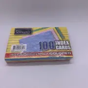 A+ Homework Colored Index Cards 3”x5” 100 Ct