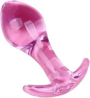 Anal Plug Sex Toys Vibrator Sexy Glass Anal Plug Masturbation Sex Toy Pink Anal Vaginal Butt Plug Anchor Base Crystal Prostate