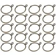 20Pcs Iron Curtain Pole Clips Curtain Clip Hook Drapery Eyelet Hook
