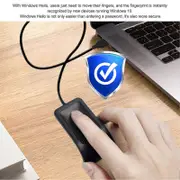 Windows Hello Fingerprint Reader, USB Biometric Fingerprint Scanner Portable for Computer PC Laptop