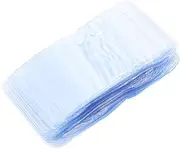 ERINGOGO 100Pcs Sealing Pouch for Jewelry Storage Transparent PVC Bags Reusable Sealing Bags for Organizing Bracelets Necklaces and Earrings