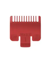 New Wahl #1 (3Mm) Clipper Guide Comb - Red