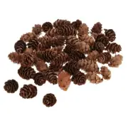 Natural Dried Cones Artificial Stem Christmas