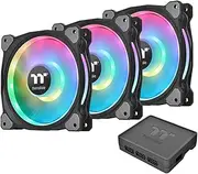 Thermaltake Ring Duo 12 LED RGB Radiator Fan TT Premium Edition, CL-F073-PL12SW-A, Pack of 3 Fan