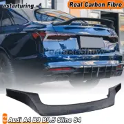 For Audi A4 B9 B9.5 Sline S4 Sedan 2017-2023 REAL Carbon Rear Trunk Spoiler Wing (for: Audi)