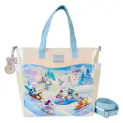 Mickey & Friends - Winter Wonderland Scene Convertible Tote