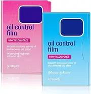 2 Packs Oil Blotting Sheets for Face (110 Sheets) - Oil Absorbing Blotting Papers for Oily Skin, Makeup-Friendly & Portable Oil Wipes
