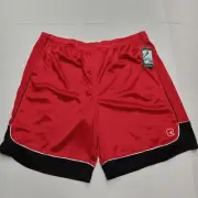 And1 Basketball Shorts Men's 3XL Workout 11" Inseam Red Black White Pockets