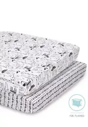The Peanutshell Fitted Pack n Play Playard Mini Crib Sheets for Baby