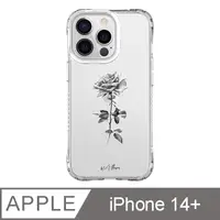 在飛比找PChome24h購物優惠-iPhone 14 Plus 6.7吋 浪花聯名款經典黑白玫