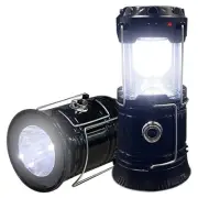 Camping Solar Lantern Collapsible LED Solar Flashlight USB RechargeableEmergency