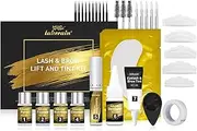 Lash Lift Kit - Eyebrow Lamination, Professional Eyelash & Brow 2 IN 1 Perm Set, Eyebrow lift Kit, Fuller & Thicker Brows Suitable for Salon & Home Use, Lasts For 4-6 Weeks (BLACK)