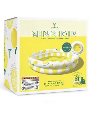 MINNIDIP La Vaca Splash of Citrus Luxe Inflatable Swimming Pool Open Box