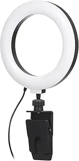 6'' LED Ring Light for Laptop, Computer Clip Fill Light, with 3 Color Lighting Modes, 360 Degree Rotation, Small Size, for Video Conference, Live Broadcast, Video Chat (1)