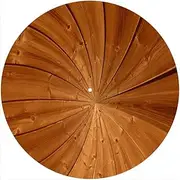 Slipmat Slip Mat Scratch Pad Felt for Any 12" LP DJ Vinyl Turntable Record Player Custom Graphical - Spiral Wood