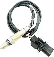 30-0300 30-4110 X-Series Wideband O2 Air Fuel Ratio Gauge Kit LSU 4.9 Oxygen Sensor 0258017025 +15 * 4.3cm, Compatible with A-EM DecaIl(30-0300 YE Decal)