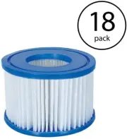 Bestway Spa Filter Pump Replacement Cartridge Type VI for SaluSpa (18 Pack)