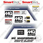 Fits Multiquip Generator/Welder Decals DLW-330 X2 Sticker Set PowerQuip