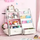 Kids Bookshelf and Toy Storage,Kids Book Shelf for Kids Rooms,Montessori Baby