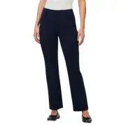 NIC+ZOE Petite Plaza Demi Bootcut Ankle Pants in Dark Indigo, Size 6P