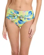 Milly Floating Cosmos Tie Front Bikini Bottom
