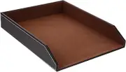 STOBOK A4 Paper Storage Tray File Document Stand Desktop Shelf Desk Tray File Rack Paper Organizer