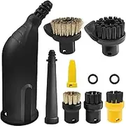 10 Pcs Steam Cleaner Accessories Brush Nozzle for Kärcher Compatible SC1 SC2 SC3 SC4 SC5 Nylon Plastic Versatile Wear Resistant Steam Cleaner for Cleaning Seam Corner Edge