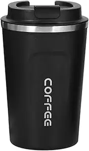 Stainless Steel Coffee Cup,380ml Insulated Travel Tumbler with Leak Proof Lid,Reusable Mug for Beverage,Water,Juice,Tea,Lemonade