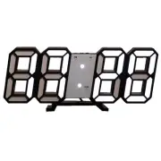 3D LED Digital Clock Luminous Wall Clock Multifunctional USB Plug in5513