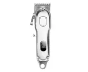 Cordless Trimmers For Barbers Extremely Fine Cutting, Zero Gap T-Liners Clippers For Men,Silver