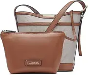 [Halston] Jagger Magnetic Snap Bucket, Oak/Natural, Oak/Natural, Medium