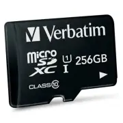 Verbatim microSD 256GB Max 90MB/s UHS-1 U1 class10 Reliable domestic support by