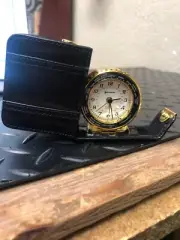 NEW! Vintage Benchmark Quartz Travel Alarm Clock *FREE SHIPPING*