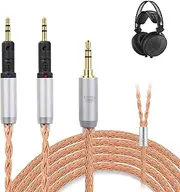 OKCSC ZT16 R70X Upgraded Replacement Cable 16 core OFC high Purity Oxygen Free Copper Hand-Woven Cable, Dual R70X to 3.5MM Extension Cord, for R70X Headphone 3.5MM 4.92FT