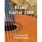 BLANK GUITAR TABS: 125 PAGES OF GUITAR TABS WITH SIX 6-LINE STAVES AND 7 BLANK CHORD DIAGRAMS PER PAGE. WRITE YOUR OWN MUSIC. MUSIC COMPO