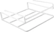 MINAOLULUS Under Desk Laptop Rack Wire Storage Shelf for Dormitory Space Saving Hanging Organizer for Books and Supplies Punch Design for Easy Installation