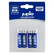 Jupio 4-Pieces Non-Rechargeable Alkaline AA Batteries LR6 (Blue)