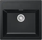 [FRANKE] Kitchen Sink Made of Tectonite with a Single Bowl Sirius SID 610-onyx 114.0205.049, Onyx
