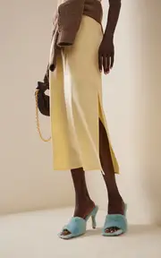 [Bottega Veneta] Stretch Fur Mule Sandals