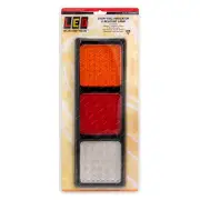 LED Autolamps Stop Tail Indicator Reverse Light 123 LED Lamp 12-24V Blister
