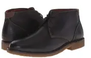 Men Johnston & Murphy Copeland Boots Black Leather Water Resistant WR 25-2021