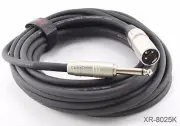 25ft. Kirlin XLR 3-Pin Male / 1/4" Mono Male Shielded OFC Microphone Cable