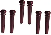 Parliky 6pcs String Acoustic Guitar Pegs Guitars Guitar Pins Acoustic Guitar Bridge Pins Guitar End Pin Coffee Wooden