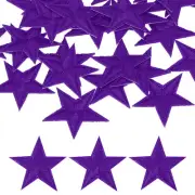 30mm Iron on Patches for Clothes, 30 Pack Star Patch Hot Melt, Purple