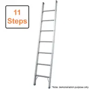 Indalex 11 Step Single Aluminium Ladder 3.7m 8.7kg