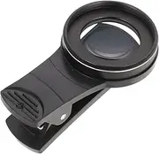Veemoon Macro Lens for Smartphones Portable External Lens with Clip Holder for High Definition Photography Black