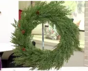 Cozy Cottage by Liz Marie 24" Faux Cypress and Larch Wreath NEW H466146