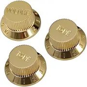 Electric Guitar Tone Volume Control Knobs 1 Volume/ 2 Tone Kit for St/Sq Electric Guitar Gold Gold
